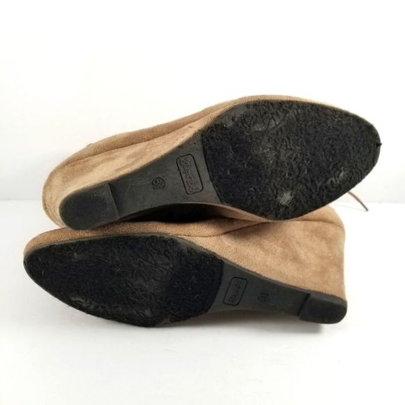 2 Lips Too Brown Wedge Ankle Booties. S679 - Picture 5 of 5